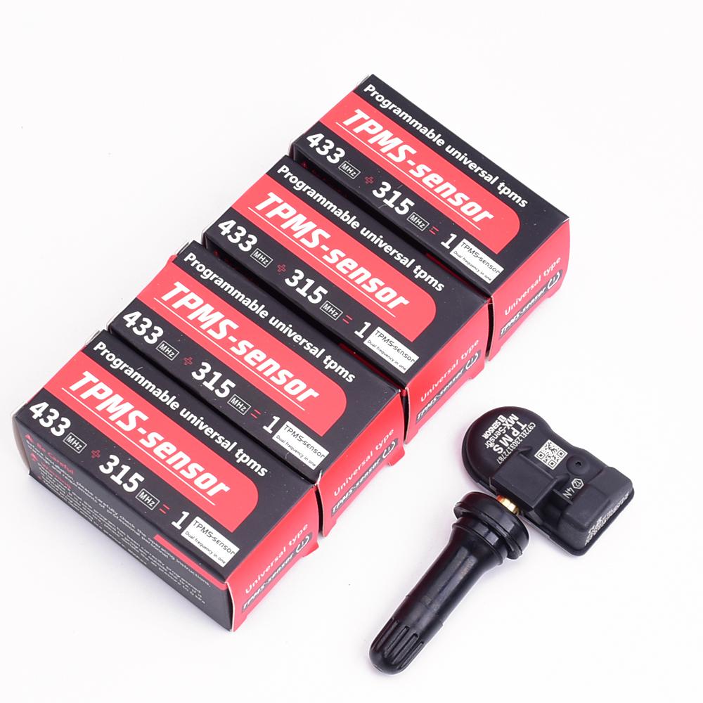 

Датчики TPMS MX-Sensor 2 в 1 TPS218 Металлический резиновый ниппель Программируемый вкручиваемый датчик контроля давления в шинах TS408 TS600 TS508 4PCS Rubber