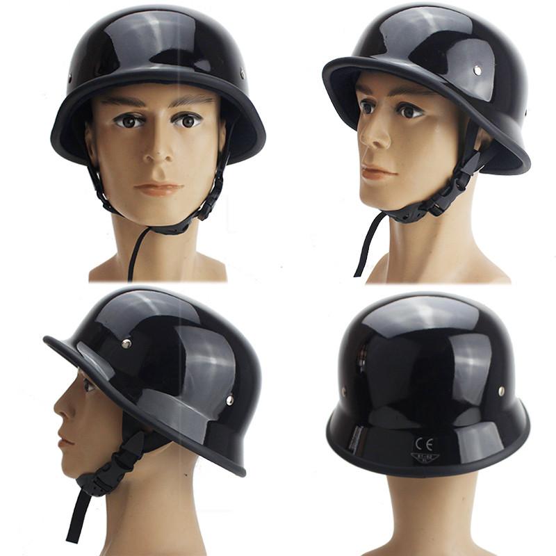 World War II German Style Motorcycle Helmet Capacetes Open Face Retro Cascos Para Moto