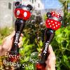Mickey Cartoon New Bubble Machine Boys and Girl Magic Stick Toys New Mickey Mouse Minnie Electric Soap Bubbles Gift for Children