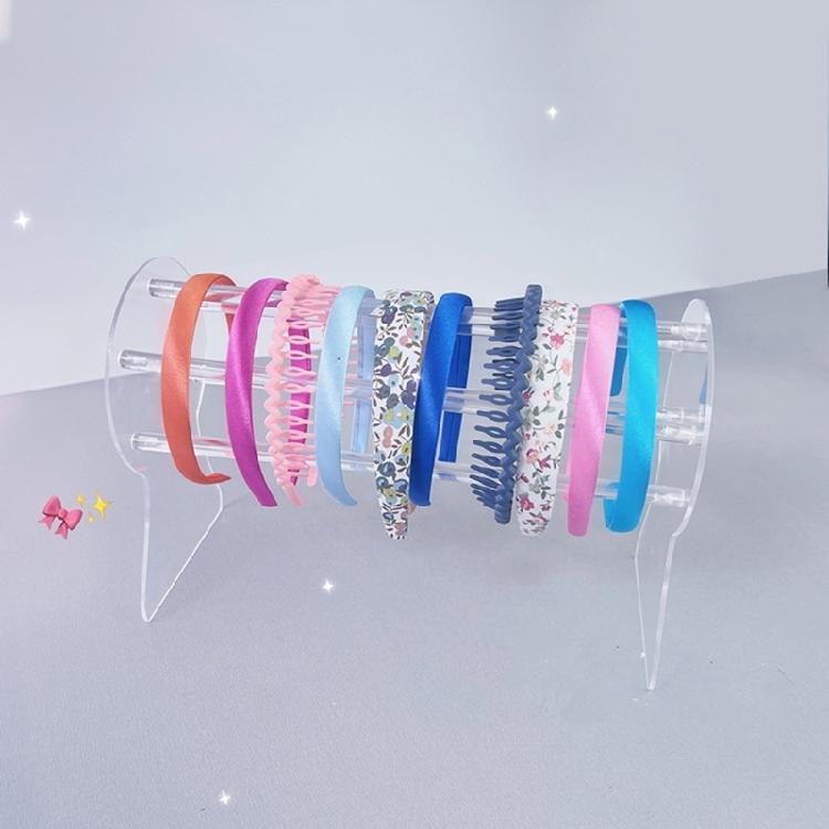 Unique Acrylic Headband Display Rack Versatile Headband Organizers Rack Suitable For Storefronts And Dressing Tables