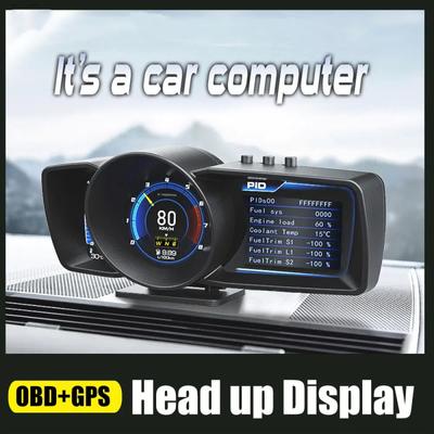 HUD Gauge Hawk 3.0 OBD2 Auto Scanner Autometr Teploměr sání vzduchu a vody. Palubní počítač GPS digitální rychloměr