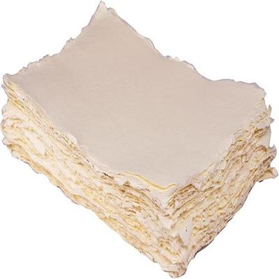 Pack of 50 Sheets of Watercolour Paper of 150 GSM Virgin Cotton Handmade Paper with Deckle Edges