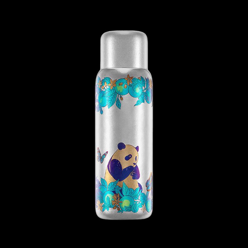 Panda Pure Titanium Tea Infuser Thermos Cup