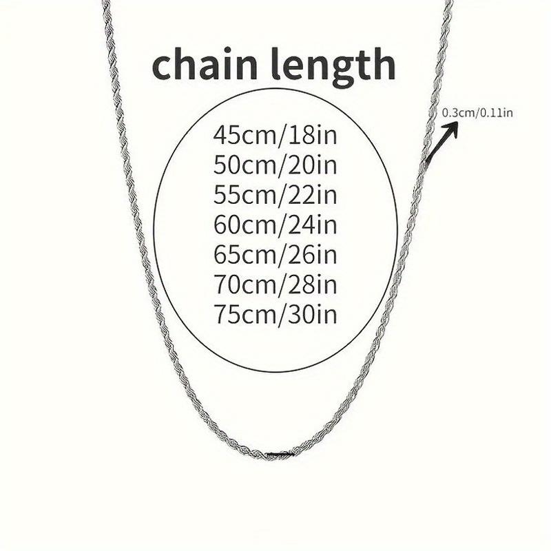 1pc Twisted Glamour Link Chain Necklace Versatile & Stylish for Layering or Solo Wear
