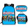 Roblox Student Schoolbag Korean Version Of Primary And Secondary School Backpack Ins Style Fashion Trend Backpack Three-Piece Set