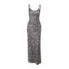 Spring Fashion Women's Dress Socialite Ethos Elegant Slim Leopard Print Halter Dress