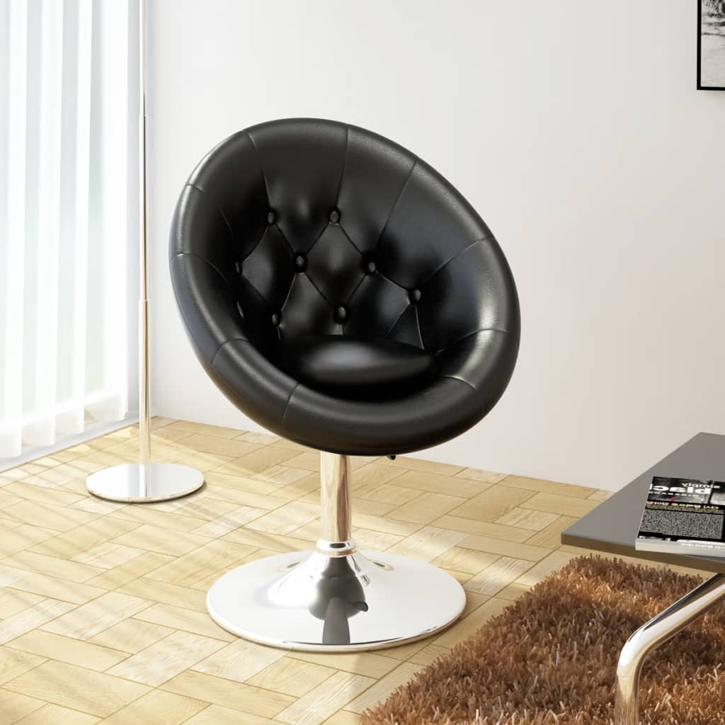 Vidaxl Barhocker, Schwarz, Kunstleder