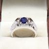 Blue Sapphire Oval Cut Gemstone With 925 Sterling Silver Ring For Men's #B607 JL375686497695