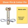 Pack Of 20 Snowblower Parts Including Shear Pin and Cotter Pin for Efficient Snow Removal