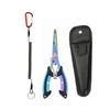Portable Fishing Path Pliers Coated With Colored Titanium Multifunctional Fishing Pliers Gripper Stainless Steel Hook Cutter