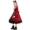 Pinse Clothing Spanish Lolita Halloween Princess Dress for Kids - Wine Red Loli Photography Costume