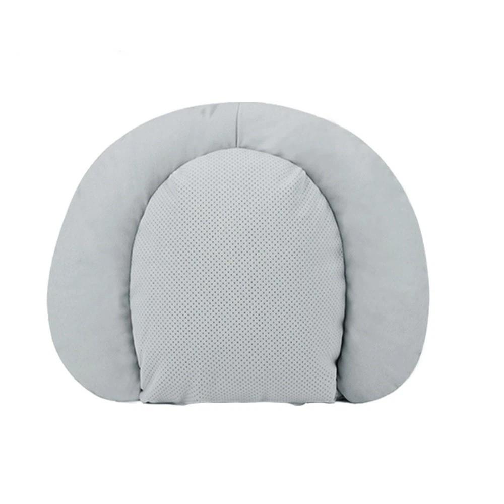 Curved Shape Car Seat Back Waist Support Pillow Breathable Car Seat Cushion Vehicle Driving темно-серого
