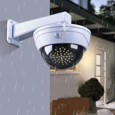 Açık Hava Güneş Enerjili Işıklar Hırsızlık Önleyici Ip66 Su Geçirmez Enerji Tasarruflu Sahte Kamera Bahçe Bahçe Hareket Sensörü