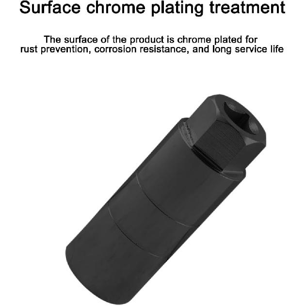 Car Oil Pressure Sensor Socket, 6 Point Automotive Professional Switch Socket Fits 3/8" Drive 1-1/8" Hex Wrench, Quick Removing Talling Oil Sending