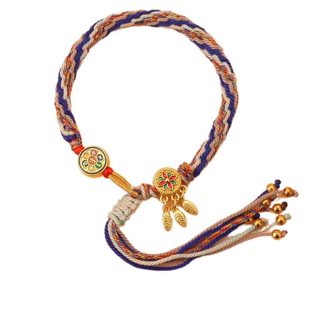 Bohemian Ethnic Style Bracelet Adjustable Chinese Style Bracelet Fashion Woven Hand Rope  Girls