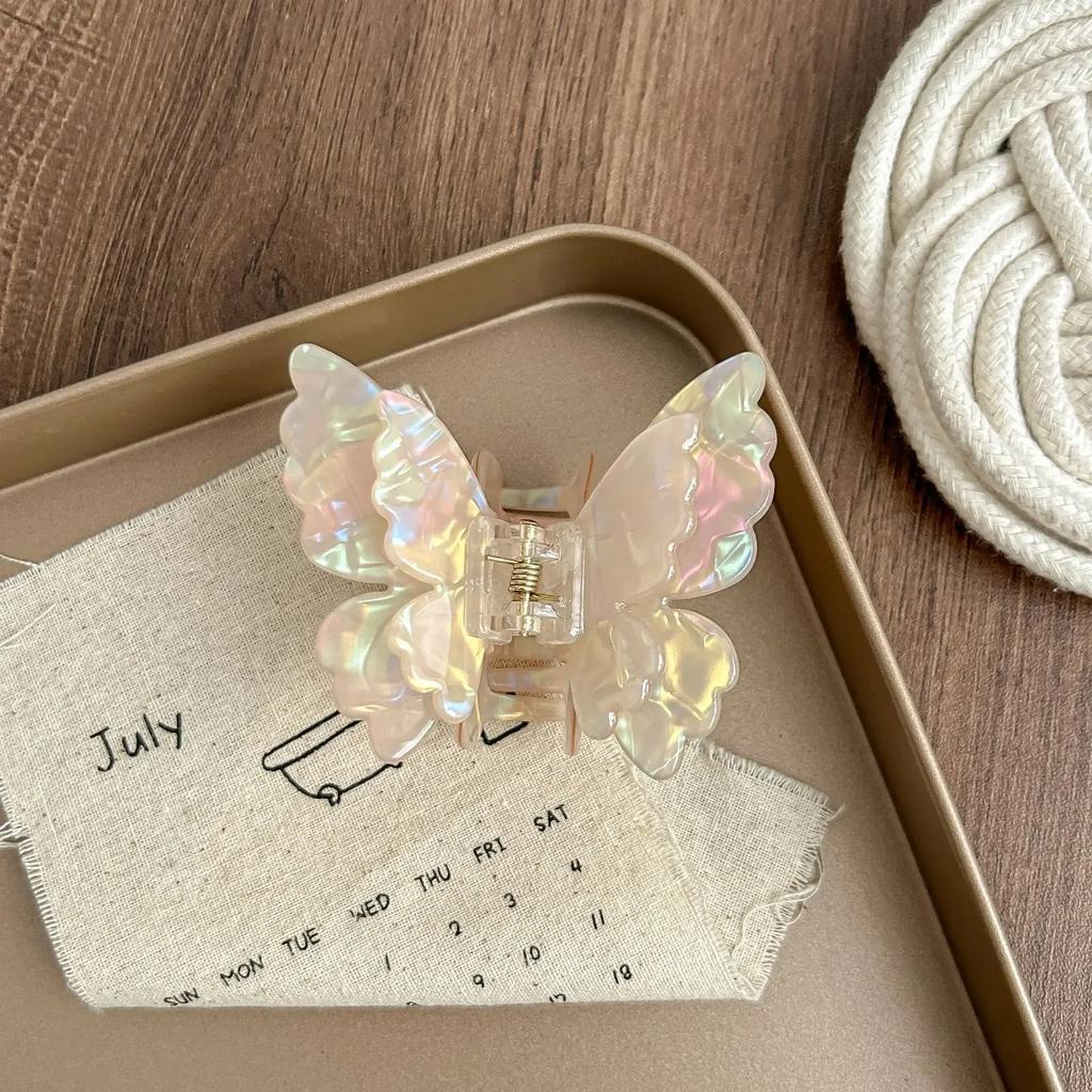 Hair Scratch Butterfly Retro Acetate Crab Fashion Vintage Hairpin Hair Catch for Women and Girl Hairpin Mermaid Hair Accessories