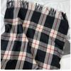 Plaid Scarf Women's New Autumn and Winter Fashion Imitation Cashmere Fringed Shawl Thickened Warm Scarf Windproof, Warm & Decorative, Casual Shawl