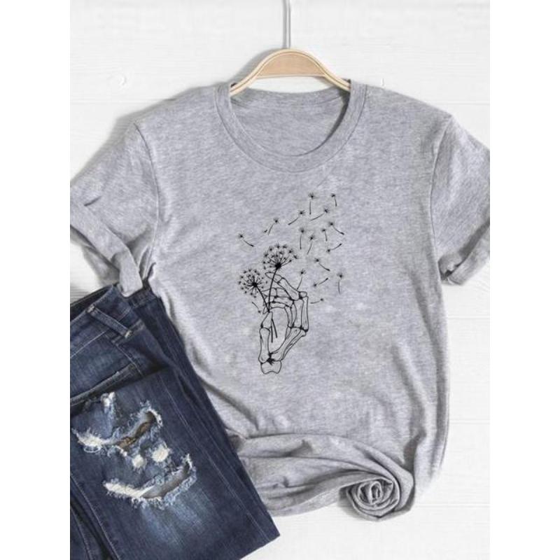 

Футболка женская осенняя женская футболка с изображением лица ведьмы на День благодарения, трендовая одежда на Хэллоуин с графическим принтом футболка, одежда 5XL