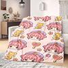 Cardcaptor Sakura Solider 2D-Druck Flanelldecke, Anime-Charakter für Sofa, Weiche Reise-Picknick-Kuscheldecke_LIAN