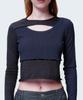 2113 STUDIO Cross Cut Long Sleeve Dark Gray