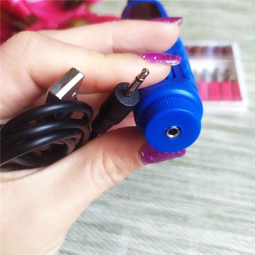 1 Set Mini Electric Nail Drill Machine Kit Manicure Machine Nail Art Pen Pedicure Nail File Art Tools Mill Cutter with Nail Bits