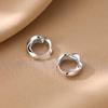 Authentic Möbius Hoop Earrings: Elegant Women's 2025 Sterling Silver Studs