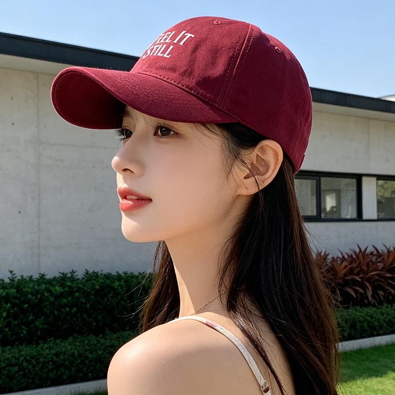 Fashion Hat Korean version of men's and women's versatile baseball cap, wide brim, small hat, sun protection hat, women's visor, summer cap