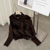 Women Short Faux Fur Winter Coat Knit Sleeve Wholesale