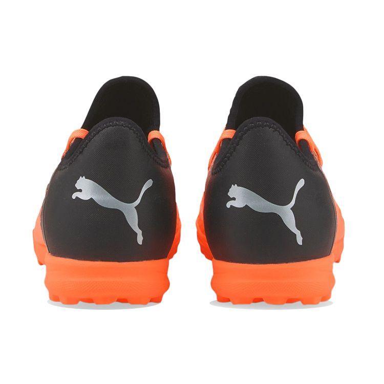 Puma Future Z 4.3 TT Round Toe Lace-Up TF (Rubber Studs) Hard Ground Artificial Grass Soccer Shoes Men Soccer Shoes Black Orange 106770-01