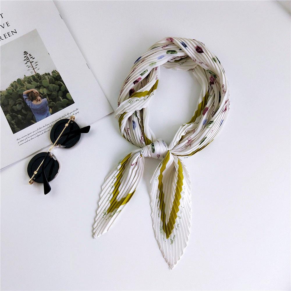 Decorative Simple Texture Silk Scarf Women'S New Style Spring And Autumn Summer Fashion Versatile Headscarf Work Scarf