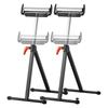 2-Pack Rollers Stand Max Load 250 Lb Adjustable 27-43 In for Woodworking