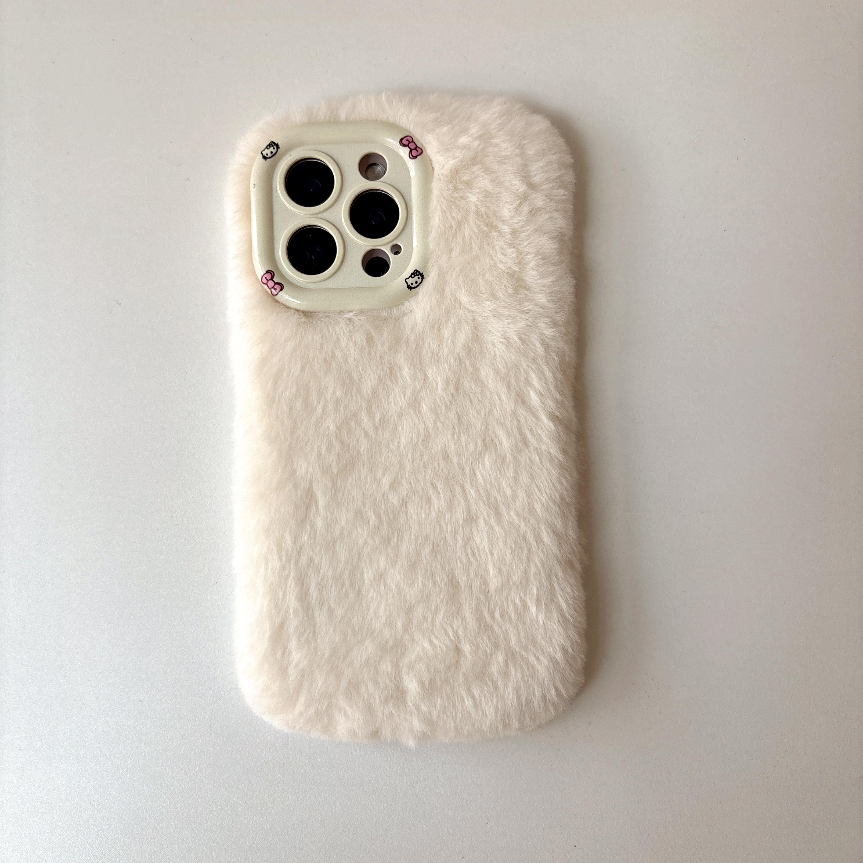 Fashion Leopard Fluffy Fur Case For iPhone 17 Pro Max 16 Plus 15 14 13 12 11Kickstand Camera Lens Protection Frame Funda 17 Air iPhone 11 белый