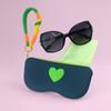 Ladies' Heart-shaped Glasses Case, Scratch Resistant Glasses and Fashionable Glasses Storage Bag, Cute Heart-shaped Design