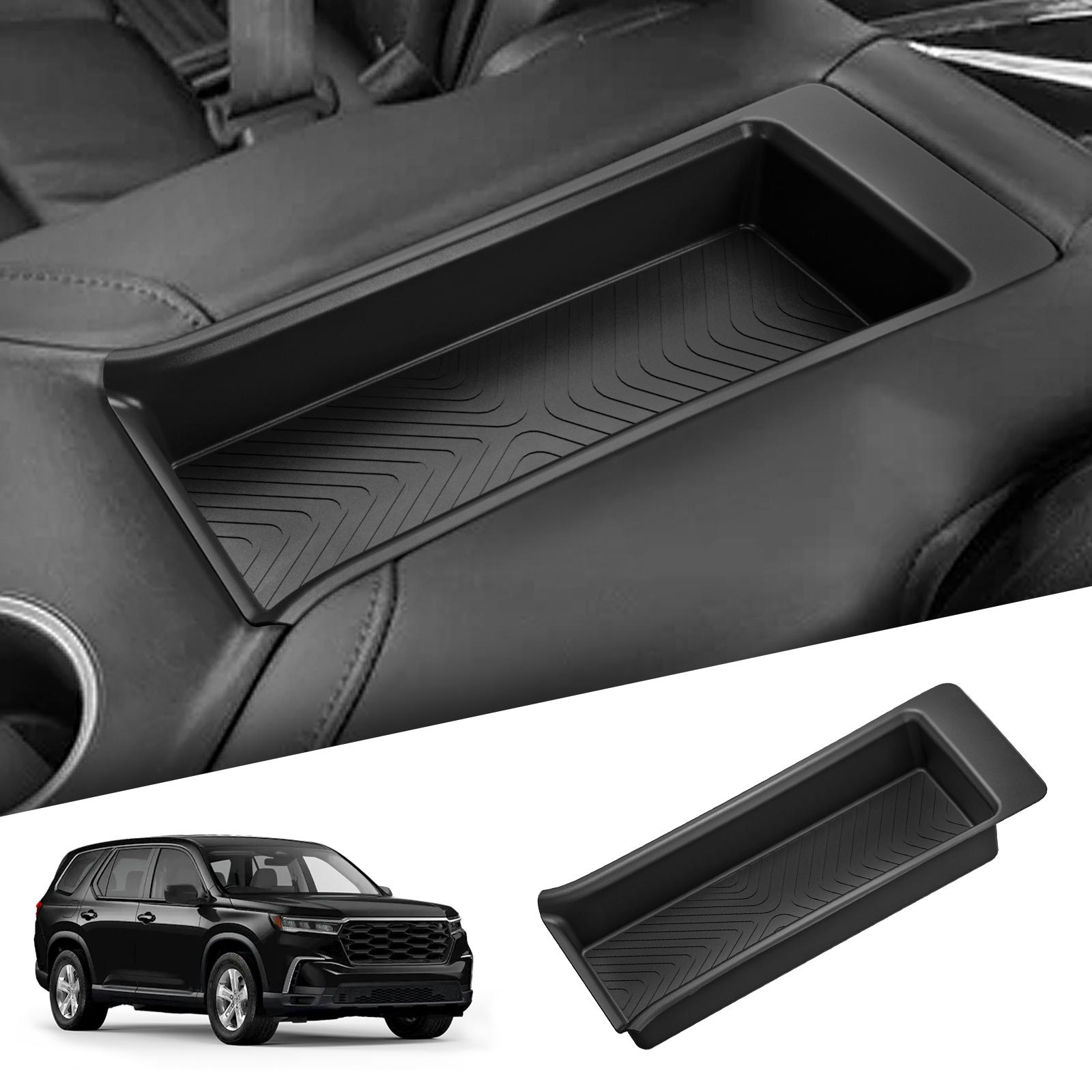 

for Honda Pilot 2025-2025 TPE 2rd Row Armrest Storage Box Mat Organizers Tray Car Interior Accessories Tidying Black