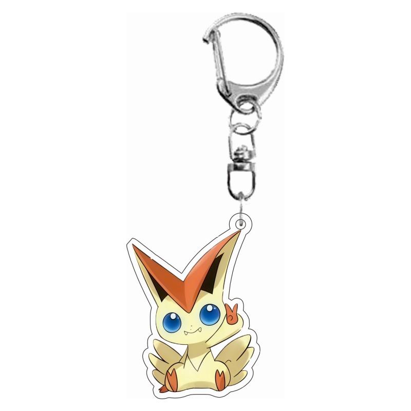 Anime Cartoons Acrylic Keychain for Hoopa Diancie Marshadow Self-Made Acrylic Key Chain Pendant Acrylic Bag Pendant Toy Gifts