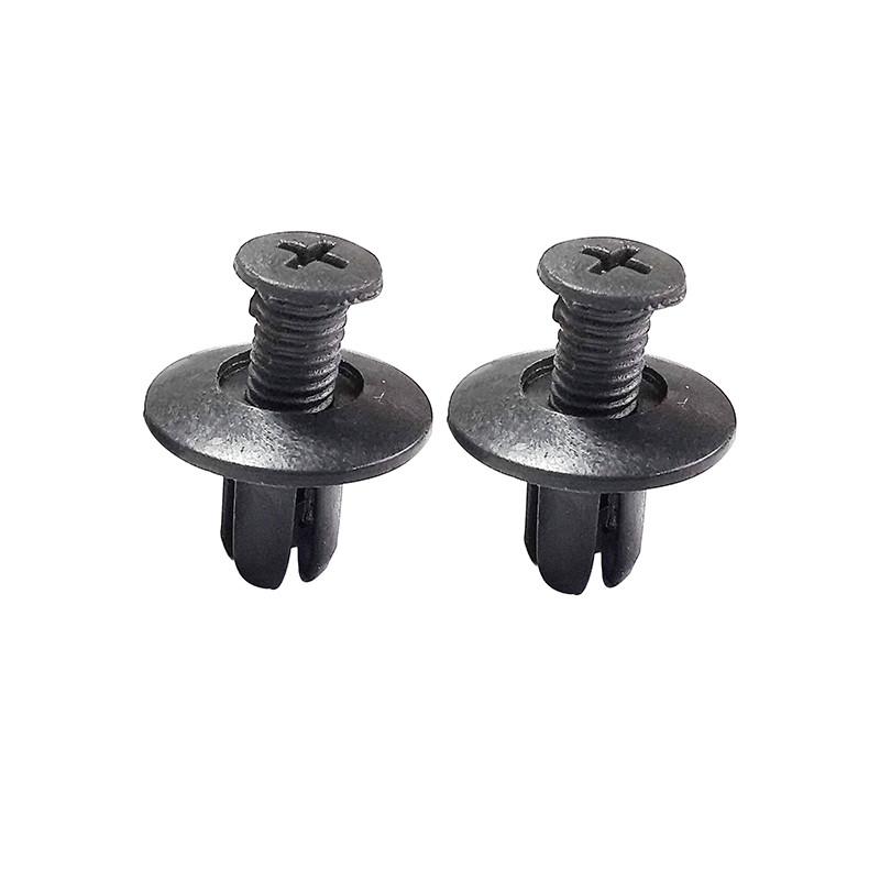 20 Pcs ABS Plastic Expansion Rivet Nut Buckle Clip Rivet Fastener Black White Auto parts repair tool decoration tool