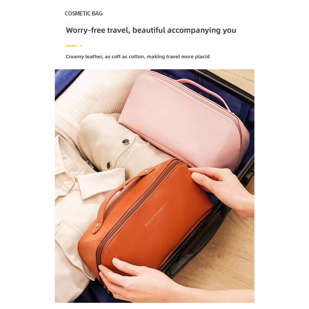 Bolsa Organizadora Multifuncional de Gran Capacidad con Apertura de Cremallera y Compartimentos de Almacenamiento Multicapa Incorporados, Bolsa de Maquillaje Organizadora, Bolsa para Artículos de Aseo, Bolsa de Almacenamiento