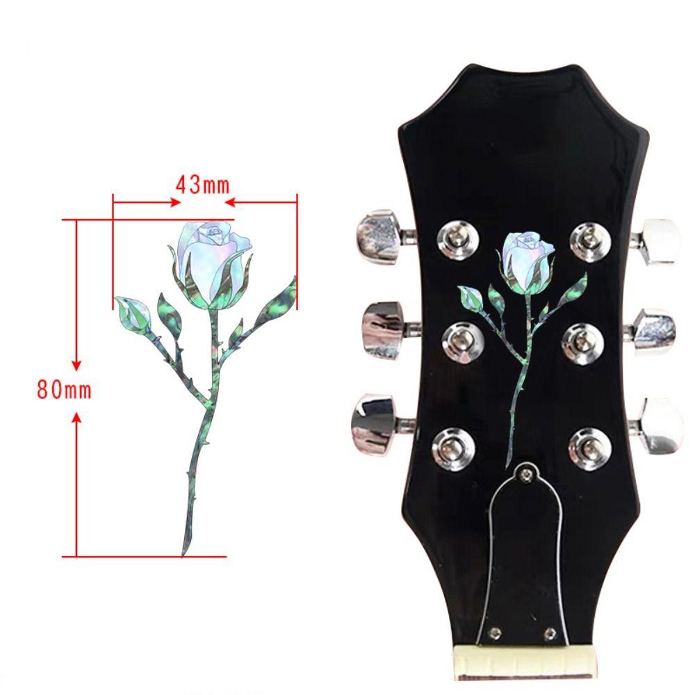 DIY Guitar Head Sticker PVC Guitar Headstock Decal Guitar Panel Sticker  Guitar Beginner Gifts