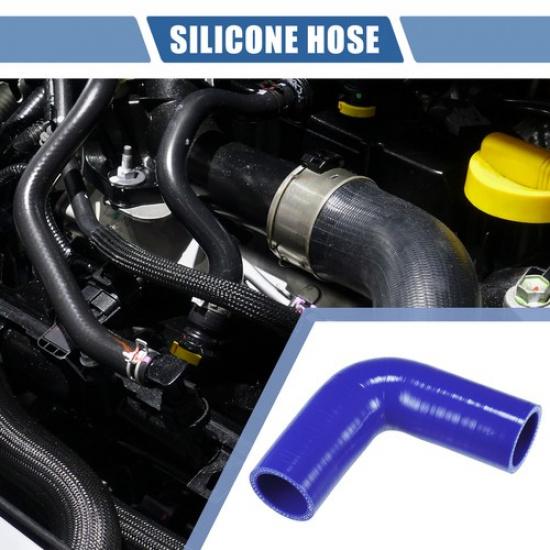 35mm 138  ID 102mm 402  Length 90 Degrees Blue Car Silicone Hose Universal