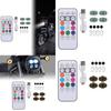 4x LED Aircraft Strobe Lights USB Rechargeable Compact Lightweight Anti Collision LED Warning Lights for Truck Vehicles Car