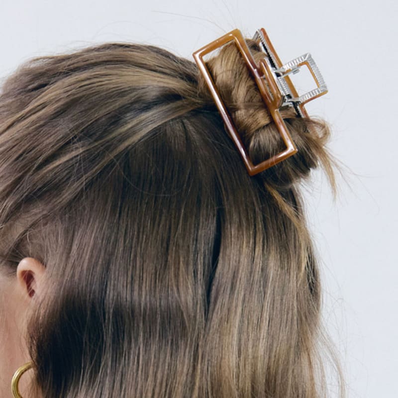 

NUOY Square Daily Hair Clip brown