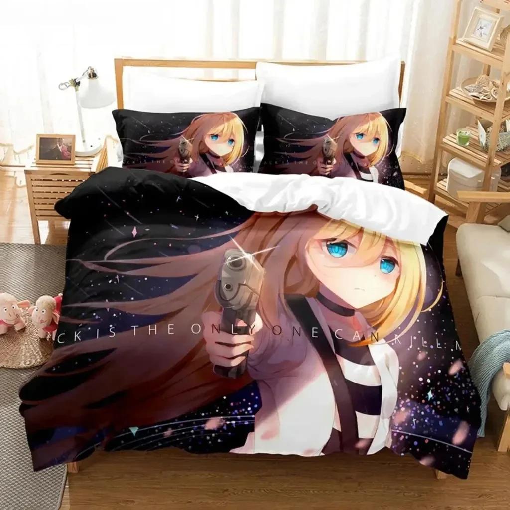 Anime Angels Of Death Bedding Set Boys Girls Twin Queen Size Duvet Cover Pillowcase Bed Kids Adult Fashion Home Textileextile