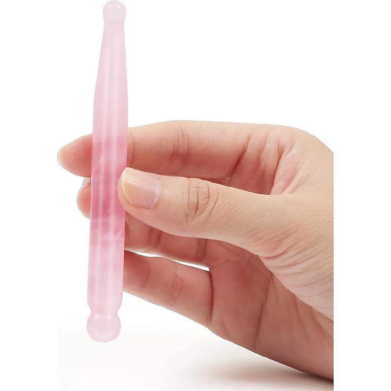 Jade Trigger Point Acupressure Gua Sha Massage Acupuncture Pen, Natural Healing Jade Stone Full Body Relax Self Massage Deep Soft Tissue Tool, Reduce