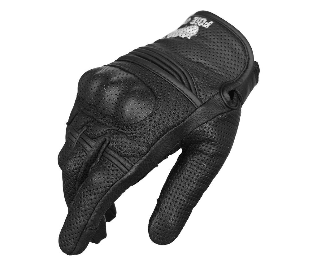 Kaedear Motorcycle Genuine Goatskin Leather with Perforated Designed by Foie for Better Motorcycle Gloves, Summer, Leather, Gras, Riding, KDR-RC-GL2S