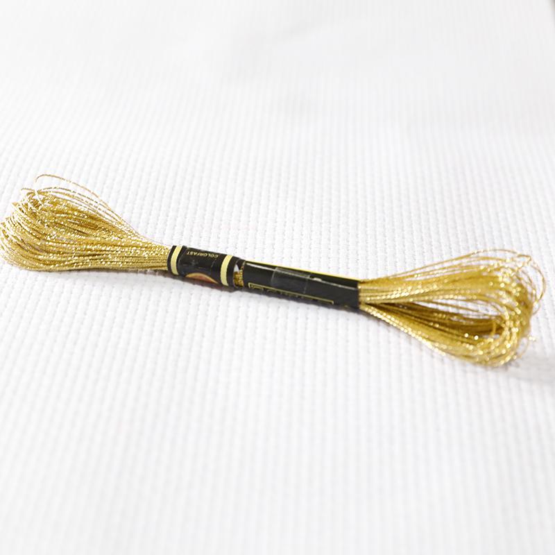 16M/roll Multi-color Gold And Silver Thread Computer Embroidery Gold Thread DIY Cross-stitch Metal Thread TJ20500