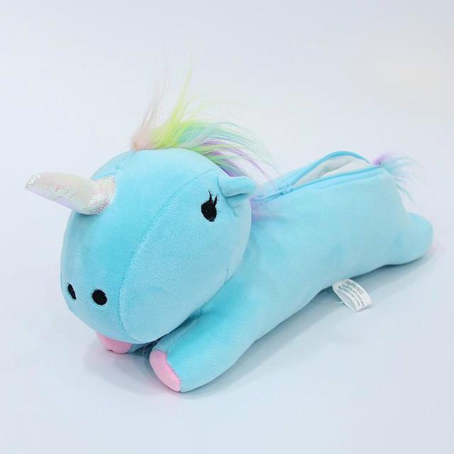 

Unicorn Pencil Case Stationery Pencil Bag Gift Pencilcase School Cute Pencil Box School Tools синій
