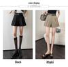 Women's High Waist A-Line Wide Leg Belted Casual Shorts for Spring/Summer 2025.