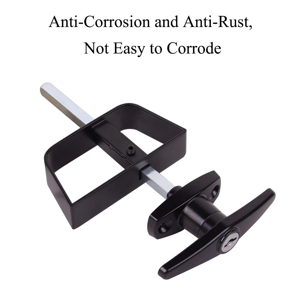 1pc T-Shaped Handle Lock Garage Lock Door Handle Zinc Alloy Anti-theft Lock T Handle Rear Campervan Door Lock Furniture Hardware