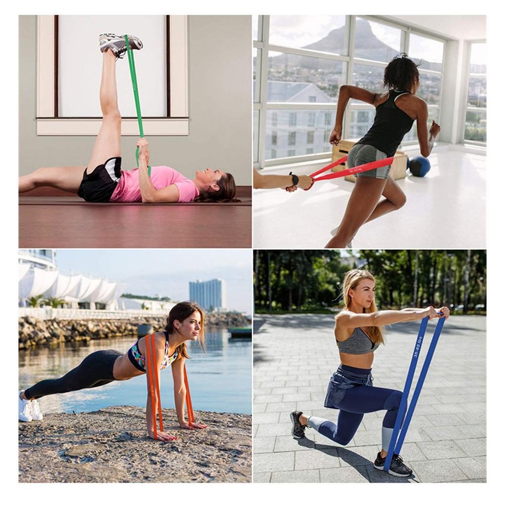 Long Resistance Band Elastic Exercise Band Workout Stretch Band for Exercise Strength Training Body Stretching