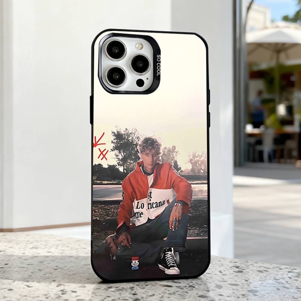 Phone Case For iPhone 17,16,15,14,13,12,11,Pro,Max,Plus,E,Air,Mini MGK LOST A-AMERICANA Black IMD Cover